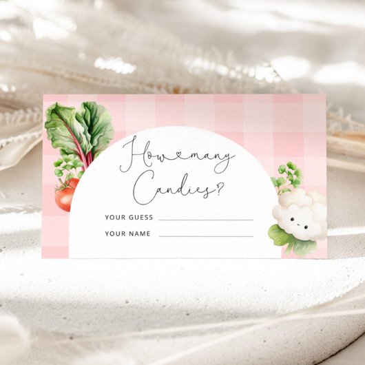 Vor Ort erwachsenes Baby wie viele Bonbons im Glas Begleitkarte