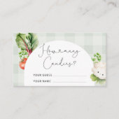 Vor Ort erwachsenes Baby wie viele Bonbons im Glas Begleitkarte (Vorderseite)