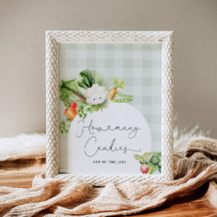 Vor Ort erwachsenes Baby wie viele Bonbons Poster