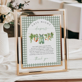 Vor Ort erwachsenes Spätabendspülung Baby Shower G Poster