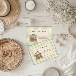 Vor Ort gebaute Baby-Dusche auf dem Bauernmarkt Begleitkarte