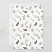 Vor Ort gebaute Baby-Dusche auf dem Bauernmarkt Einladung (Rückseite)