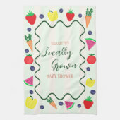 Vor Ort gebaute Baby-Dusche auf dem Bauernmarkt Geschirrtuch (Vertikal)