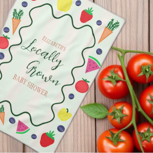 Vor Ort gebaute Baby-Dusche auf dem Bauernmarkt Geschirrtuch