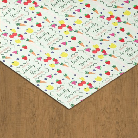 Vor Ort gebaute Baby-Dusche auf dem Bauernmarkt Seidenpapier