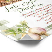 Vor Ort gebaute Baby-Dusche Spätabwinken Poster (Ecke)