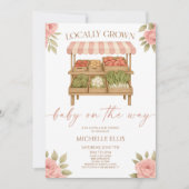 Vor Ort gebaute Baby Farmer's Market Babydusche Einladung (Vorderseite)