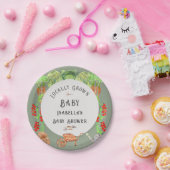 Vor Ort gebaute Baby-Sage Green Baby-Dusche Pappteller (Party)