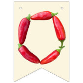 Vor Ort gebaute Babydusche - Bauernmarkt Wimpelkette (Dritte Fahne)