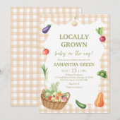 Vor Ort gebaute Babydusche Einladung (Vorne/Hinten)
