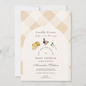 Vor Ort gebaute Babydusche Einladung (Vorderseite)