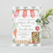 Vor Ort gebaute Babydusche Einladung (Stehend Vorderseite)