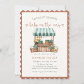 Vor Ort gebaute Babydusche Einladung (Vorderseite)