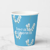 Vor Ort gebaute Babydusche | Farbblock BLAUE Pappbecher (Vorderseite)