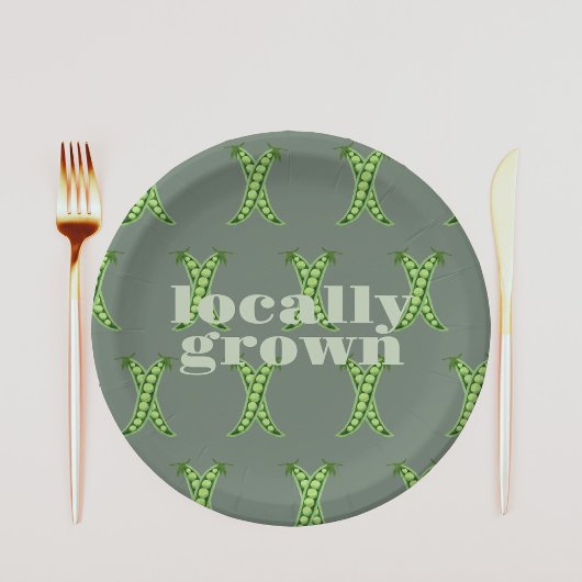 Vor Ort gebaute Babydusche | Farbblock SAGE Pappteller