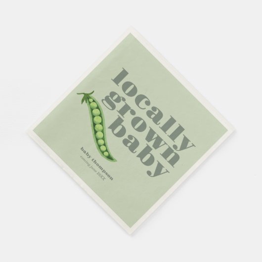 Vor Ort gebaute Babydusche | Farbblock SAGE Serviette (Ecke)