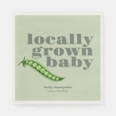 Vor Ort gebaute Babydusche | Farbblock SAGE Serviette (Vorderseite)