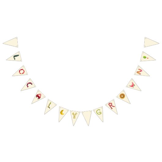 Vor Ort gebaute Babydusche - Obstbauernmarkt Wimpelkette (Alle)