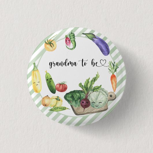 Vor Ort gebaute Babydusche - Oma soll Button (Vorderseite)