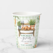 Vor Ort gebaute Babydusche Pappbecher (Rückseite)