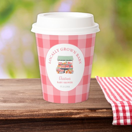 Vor Ort gebaute Babydusche Pappbecher