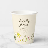 Vor Ort gebaute Babydusche Pappbecher (Rückseite)