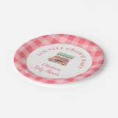 Vor Ort gebaute Babydusche Pappteller (Schrägansicht)