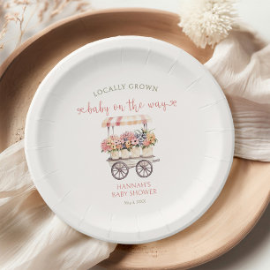 Vor Ort gebaute Babydusche Pappteller