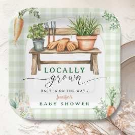 Vor Ort gebaute Babydusche Pappteller