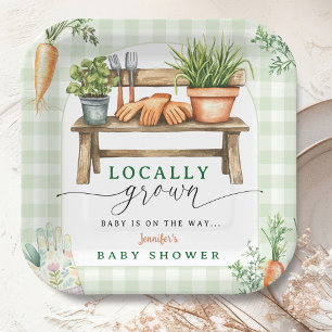 Vor Ort gebaute Babydusche Pappteller