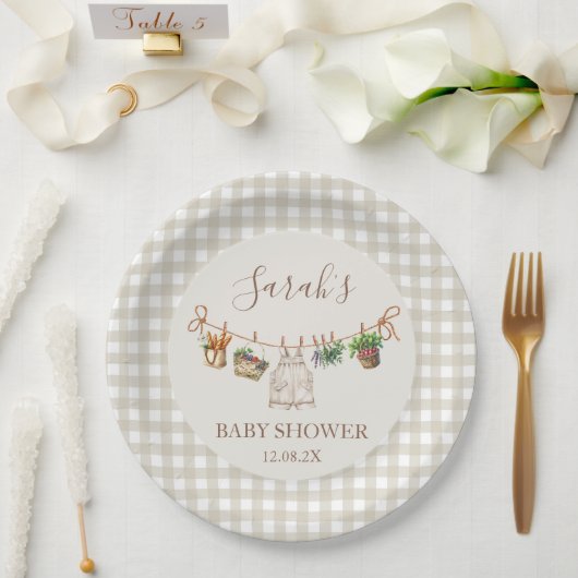 Vor Ort gebaute Babydusche Pappteller (Hochzeit)
