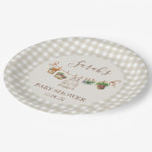 Vor Ort gebaute Babydusche Pappteller (Schrägansicht)