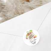 Vor Ort gebaute Babydusche Runder Aufkleber