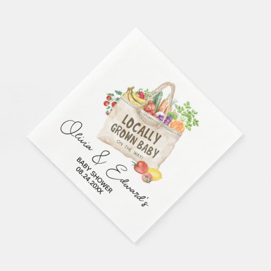 Vor Ort gebaute Babydusche Serviette (Ecke)