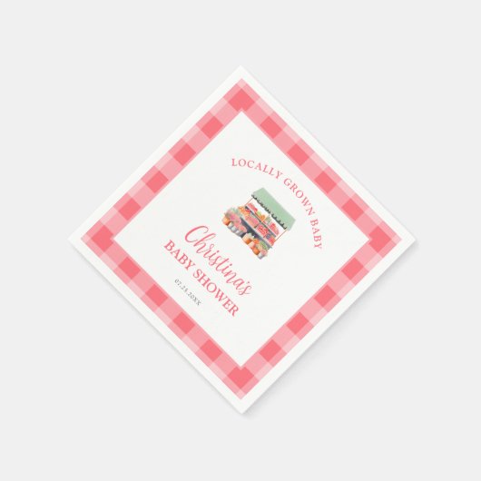 Vor Ort gebaute Babydusche Serviette (Ecke)