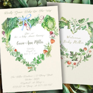 Vor Ort gebautes Baby auf dem Weg zur Babydusche Einladung