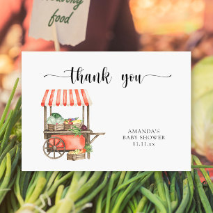 Vor Ort gewachsene Babydusche danke