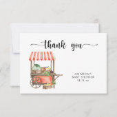 Vor Ort gewachsene Babydusche danke (Vorderseite)