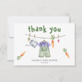 Vor Ort gewachsene Babydusche danke (Vorderseite)