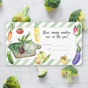 Vor Ort gezogene Babydusche - Wie viele Bonbons Begleitkarte