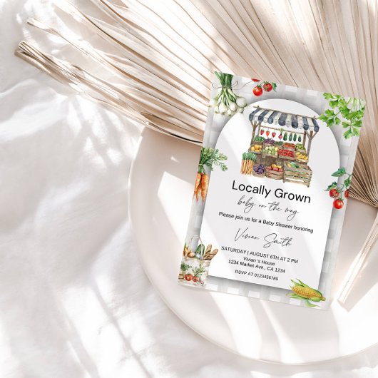 Vor Ort gezüchtete Babydusche - Niedlich Einladung