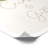 Vor Ort gezüchtete Babyduschkarten und Geschenke Poster (Ecke)