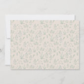 Vor Ort gezüchtete Golden Retriever Bloral Baby Sh Dankeskarte (Rückseite)