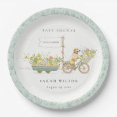 Vor Ort gezüchtete Golden Retriever Bloral Baby Sh Pappteller (Vorderseite)