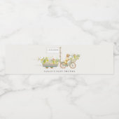 Vor Ort gezüchtete Golden Retriever Bloral Baby Sh Wasserflaschenetikett (Einzelnes Label)