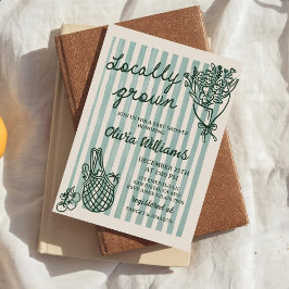 Vor Ort gezüchtete Kinderdusche Einladung