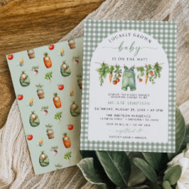 Vor Ort gezüchtete Kinderdusche Grün Einladung