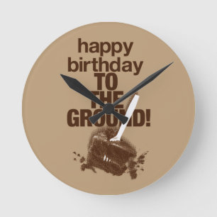 Vor Ort Runde Wanduhr