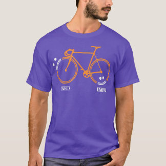 Vor Ride traurig nach glücklichen Triathlon Downhi T-Shirt