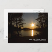 Vor Sonnenuntergang Postkarte (Vorne/Hinten)